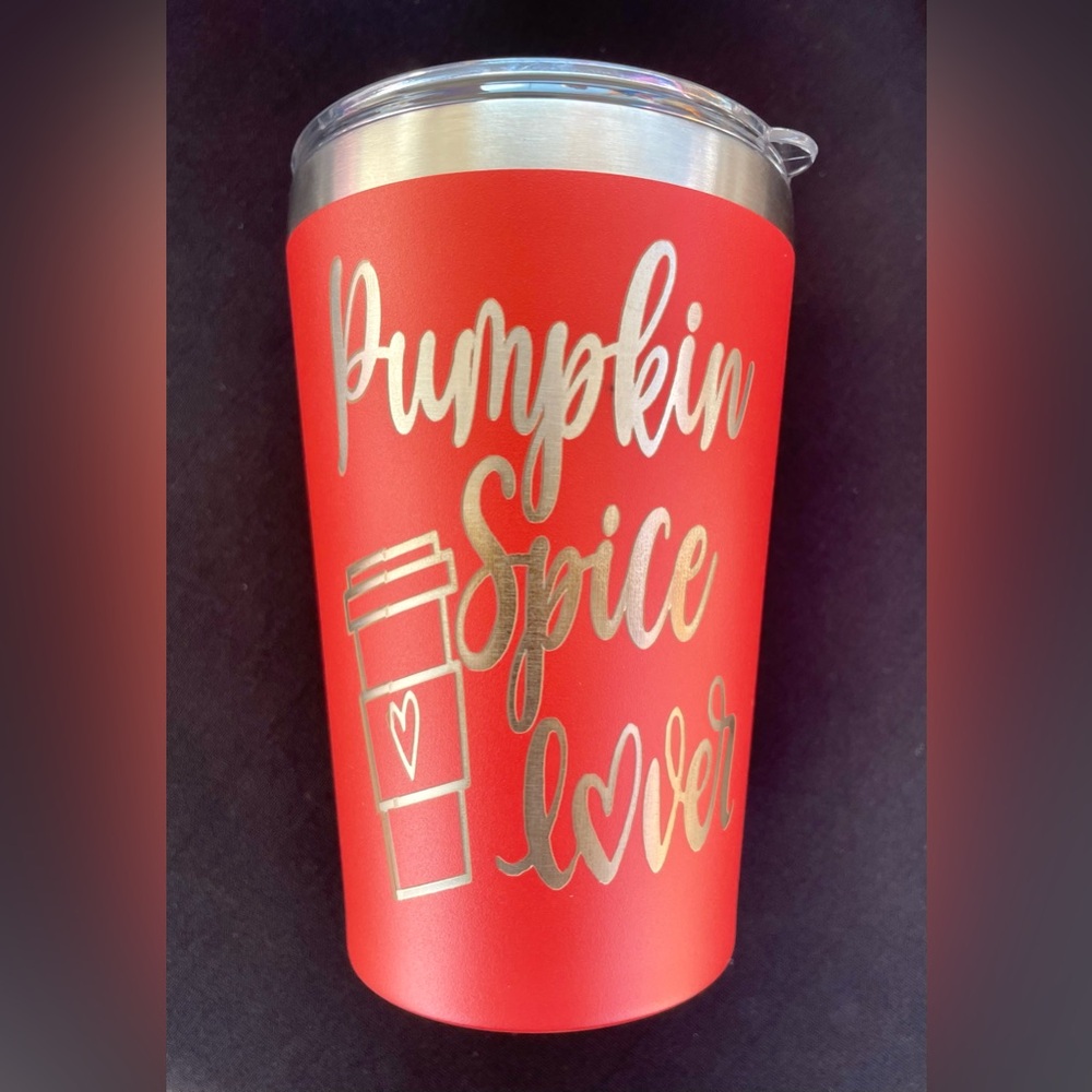 CUSTOM : Pumpkin Spice Lover Engraved Tumbler